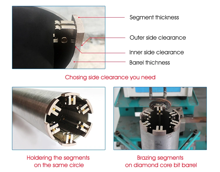 Metal Brazed Magnet Holder for Core Drill Bit Segment