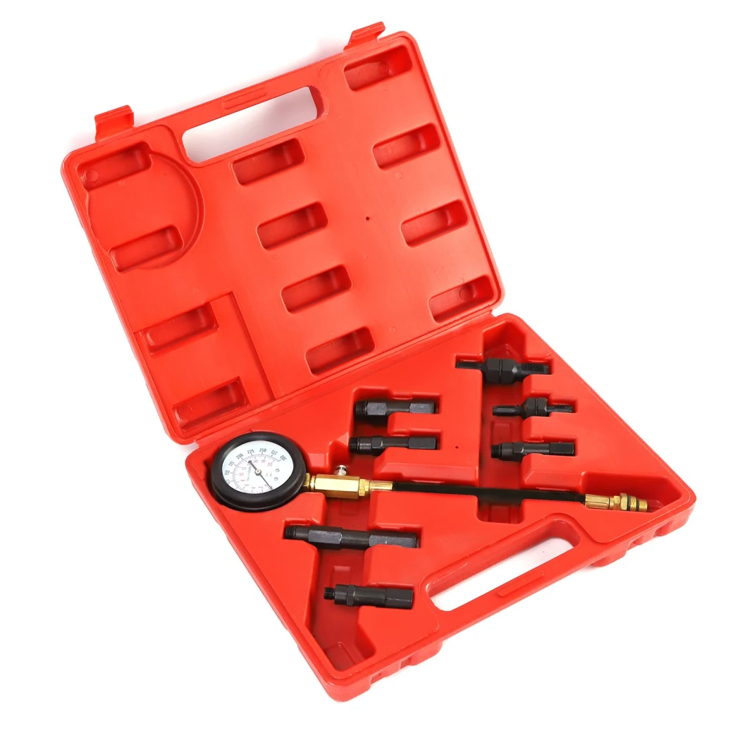 Professional Mechanics Gas Engine Cylinder Compression Tester Test Tool Kit