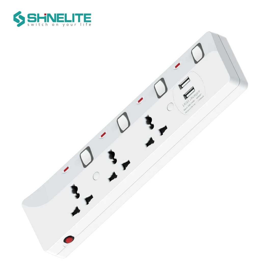 Shinelite Hot Selling Electrical Socket Extension with USB