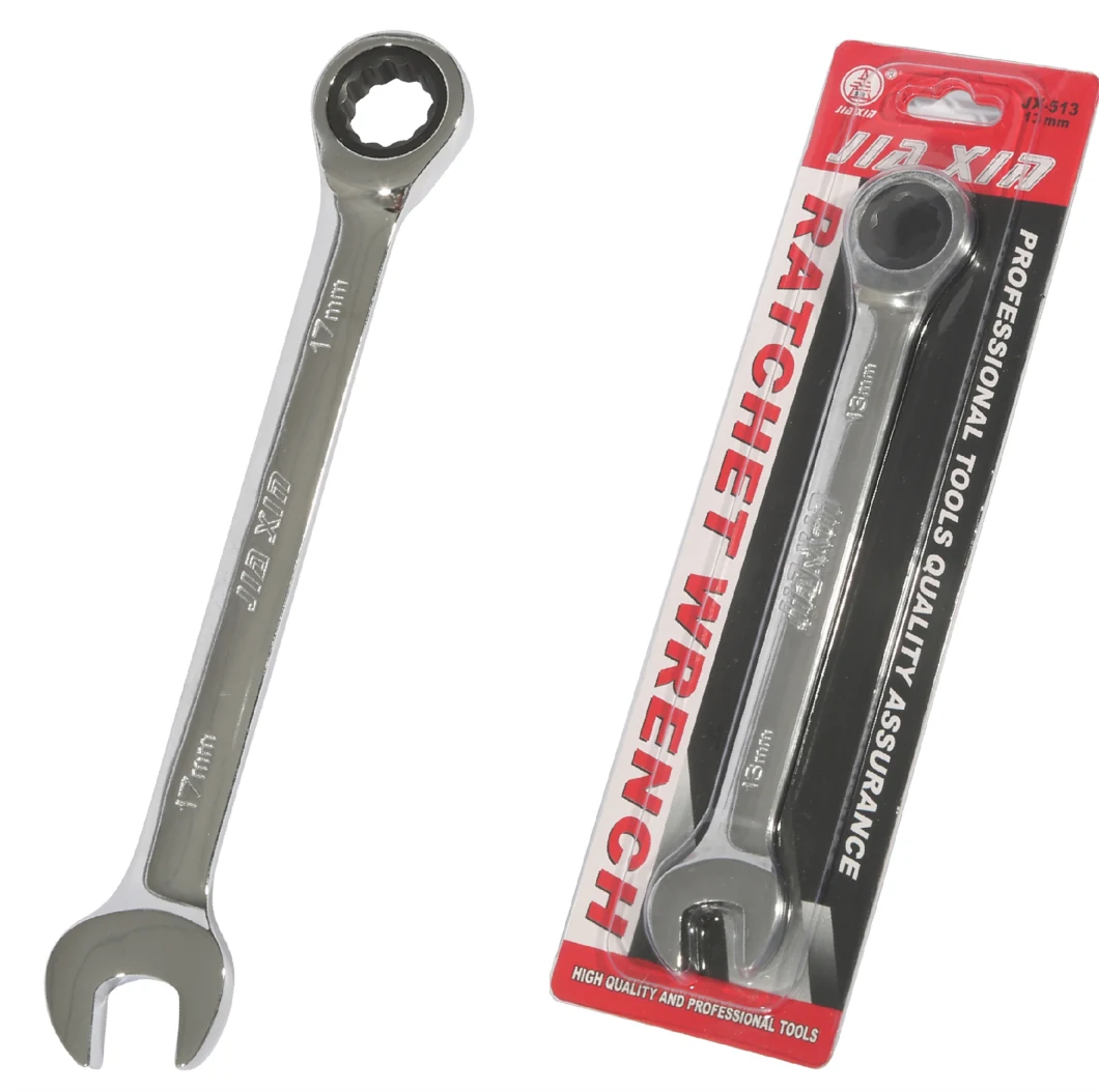 High Performance 8mm-24mm Cr-V Ratchet Combination Wrench