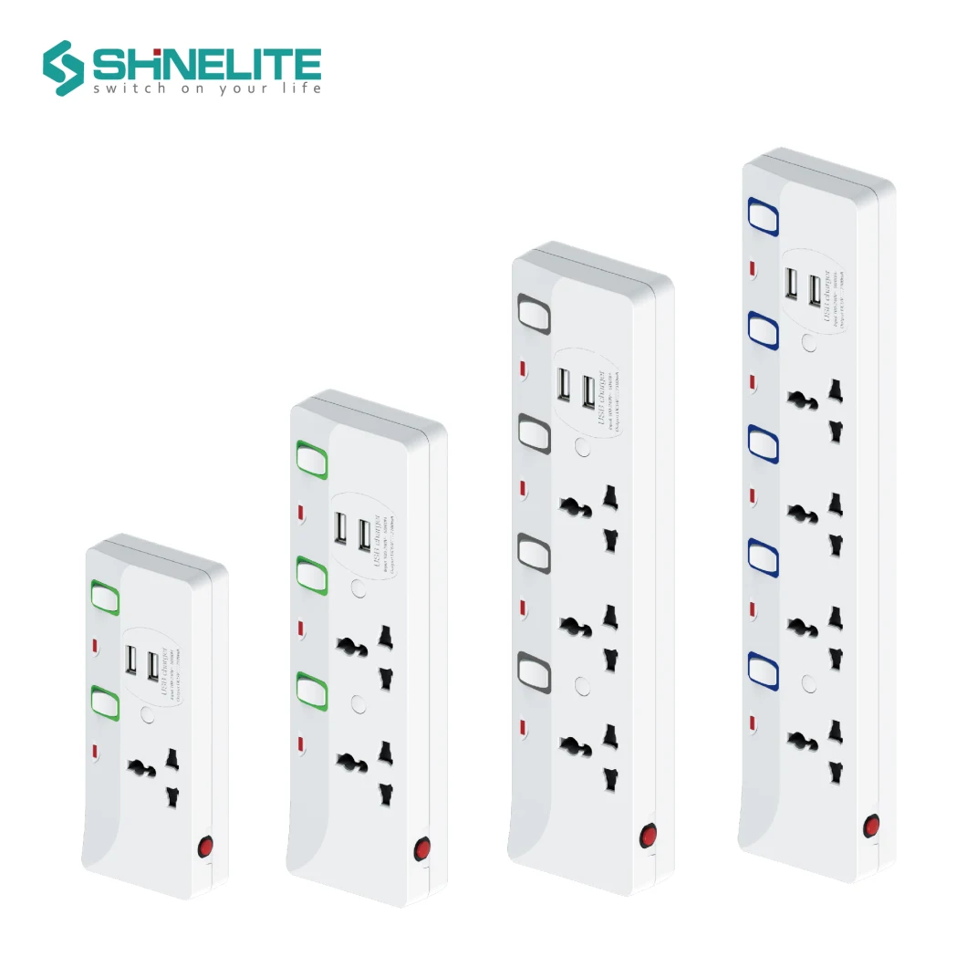 Shinelite Hot Selling Electrical Socket Extension with USB